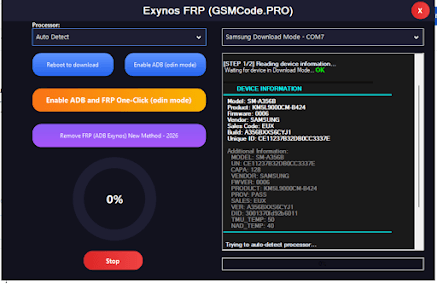 Exynos FRP GSMCode PRO